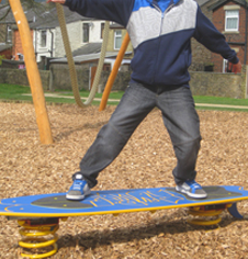 Playground springers for play areas