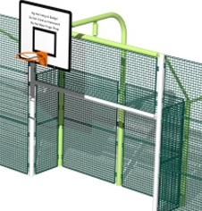 Steel anti vandal playground sports wall