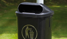 Post Mounted Waste Litter Bins