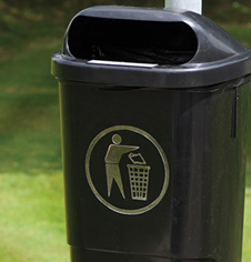 Pole Mounted Litter Bins