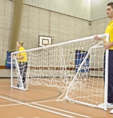 Folding Five A Side Steel Goalposts