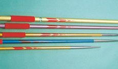 Lightweight standard practice javelins.