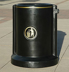 Open Top PVC Litter Bin