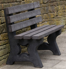 Outdoor Recycled PVC Plastic Park Bench