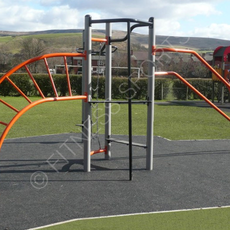 Playground climbing frame installation