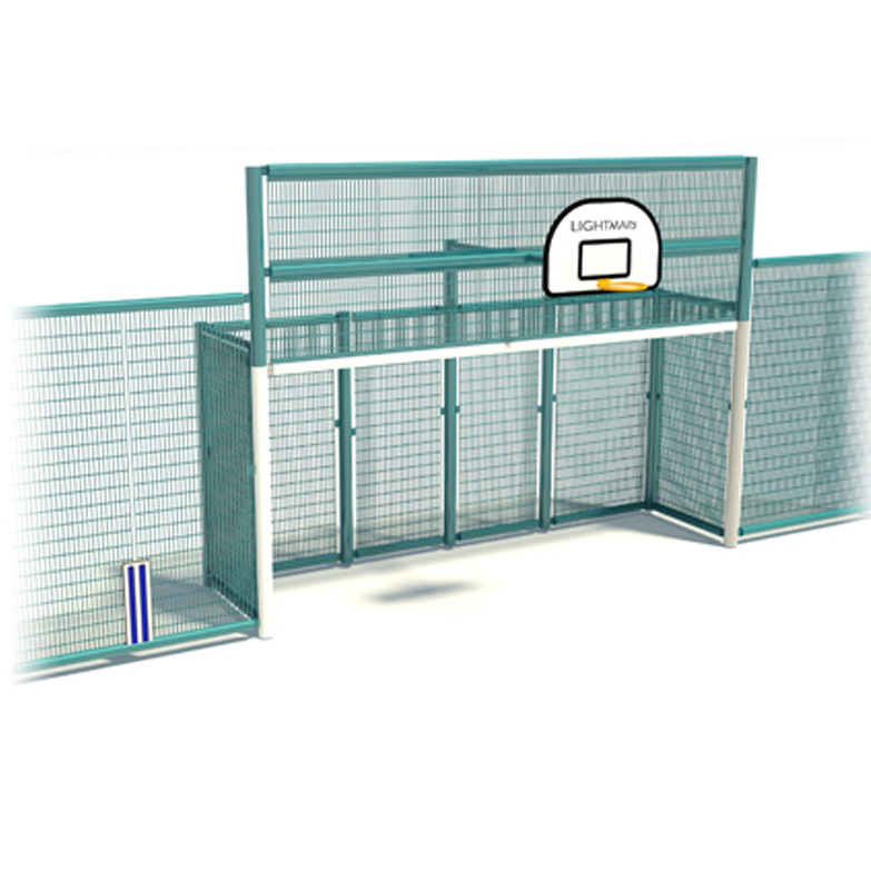 Steel Playground Enclosed Rebound Sports Goal End Steel Playground Enclosed Rebound Sports Goal End