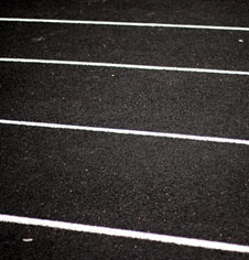 Running track surfacing