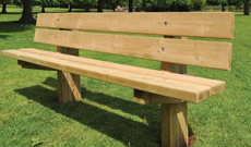 Simple Wooden Seating Bench