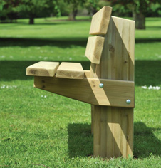 Rustic Wooden Seating Bench