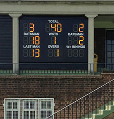 Bespoke and standard cricket scoreboards