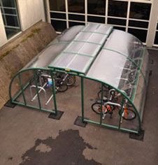 Secure Perspex Glass Bicycle Shelter