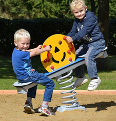 Playground Seesaw installation