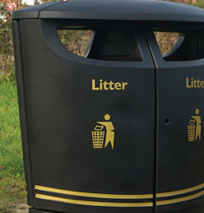 PVC Public Litter Bins