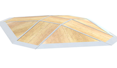 Outdoor Playground Skate Board Park Pyramid Ramp