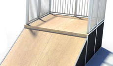Outdoor Playground Double Skate Board Park Ramp