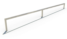 Outdoor Playground Skate Park Inclined Grind Rail