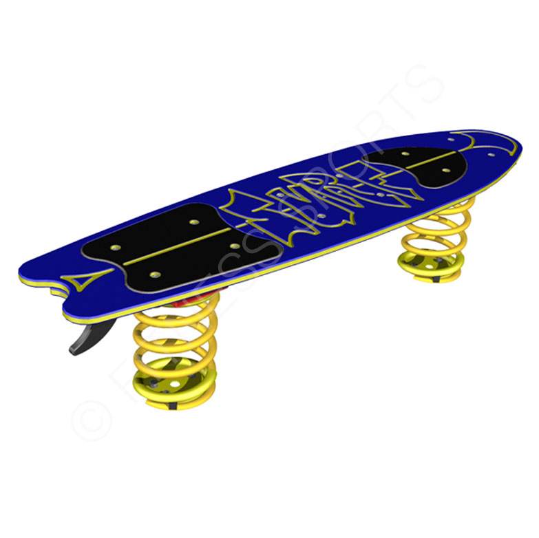 Skateboard Sprung Playground Springer Outdoor Recreation Area Equipment