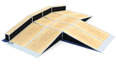 Outdoor Playground Skate Board Park T Ramp Driveway