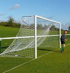 In Ground Senior Aluminium & Steel Socketed Football Goalposts