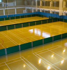 Sports hall division panel screens