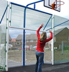 Enclosed Senior MUGA Goalpost