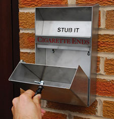 Steel Wall Mounted Cigarette Bin