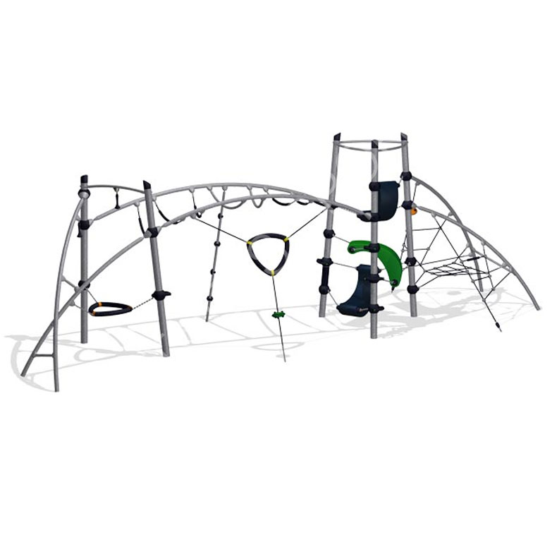 Steel outdoor adventure playground equipment