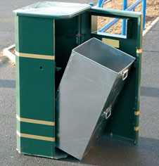 Slimline Steel 120ltr Public Litter Bin