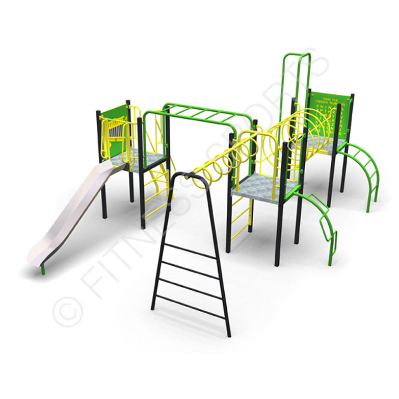 Steel Multi User Play Climbing & Area Combination Playground Equipment | Fitness Sports Equipment