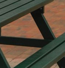 Outdoor Ground Fixed Extended Top Steel Picnic Table Outdoor Ground Fixed Extended Top Steel Picnic Table