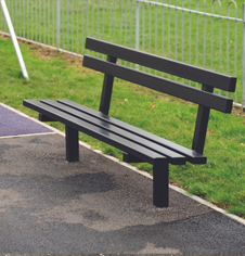 Playground seating is permanent fitting