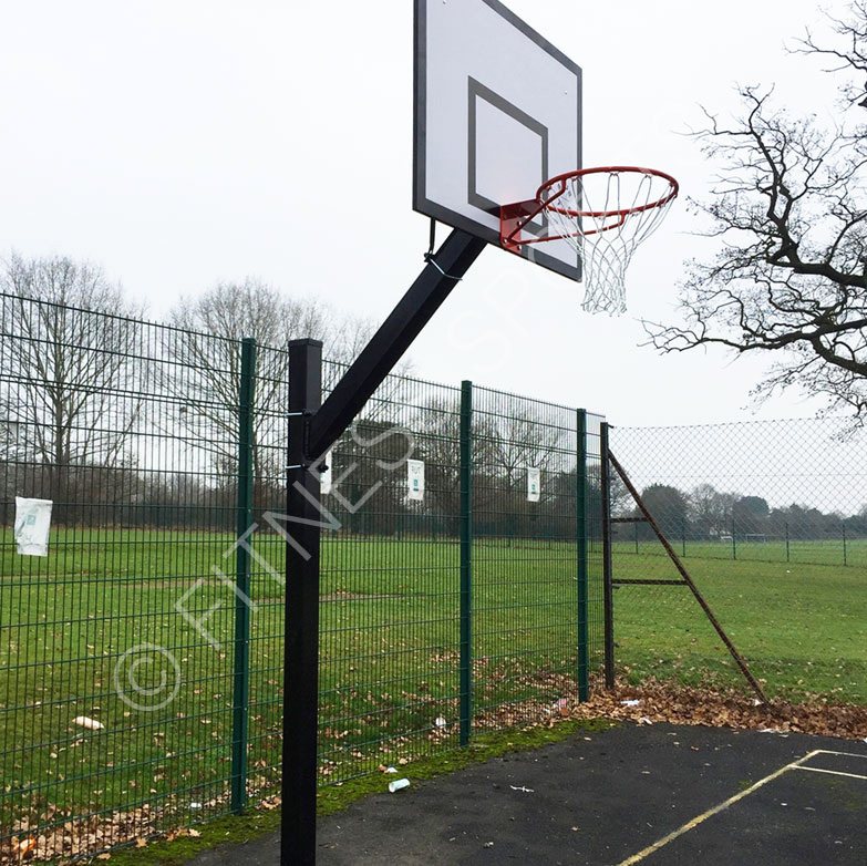 The Outdoor In Ground 660 Steel Basketball Net Goal Post Fitness Sports