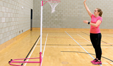 Indoor Steel Netball Posts