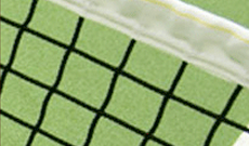 Residential grade 2mm tennis net.