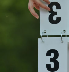 Wooden Tennis Match Scoreboard