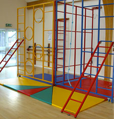 Folding Steel Gymnasium PE Climbing Frames