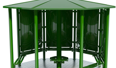 Single Playground Rain Shelter