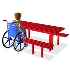 Wheelchair Access Park Table