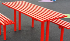 Anti Vandal Steel Table