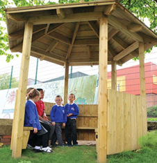 Double Upton Playground Rain Shelter