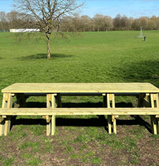 Outdoor King Sized Wooden Picnic Table Outdoor King Sized Wooden Picnic Table
